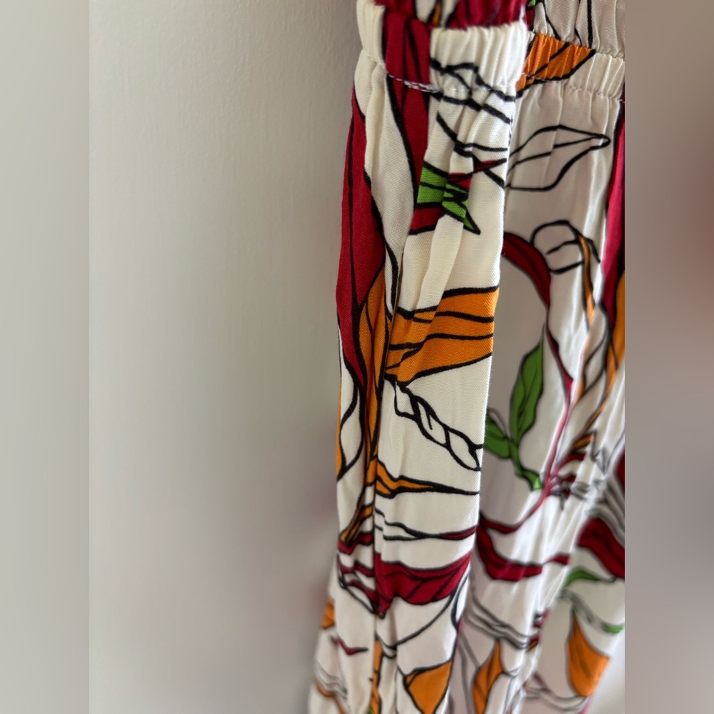 Aloha made me do it tropical print jumpsuit medium Hawaii spring summer - Picture 5 of 8